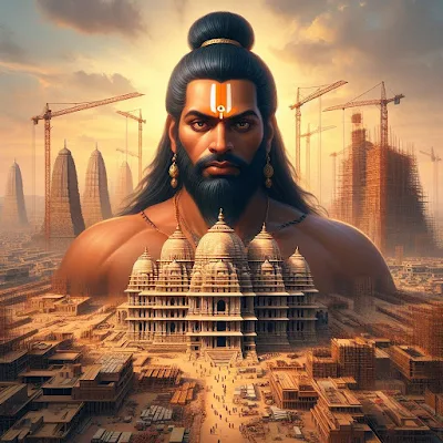 Construction of Ram mandir by Larsen and toubro