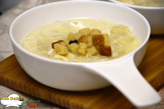 croutons in onion soup
