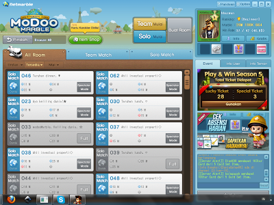  Awal mula saya memainkan game ini pada hari kamis saya ingat sekali pada saat itu lagi fr Modoo Marble [Game Monopoli Online Indonesia]