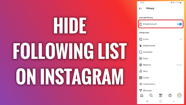 HOW TO HIDE FOLLOWING LIST ON INSTAGRAM 2023