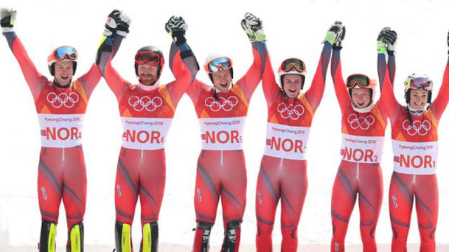 Norwegia Memenangkan Rekor Medali ke-38 di Olimpiade Pyeongchang