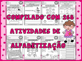 compilado com 268 atividades de alfabetização