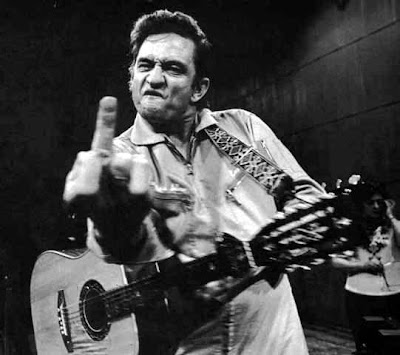 Johnny Cash, Johnny Cash Birthday, , Johnny Cash Middle Finger, Happy Birthday Feb 26, Country Music Musician