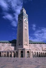 Menara Masjid Hassan II Maroko 