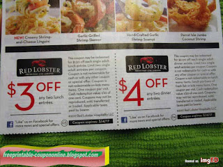 Free Printable Red Lobster Coupons