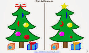 Easy Spot The Difference Christmas 1