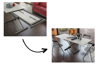siro tavolino trasformabile in tavolo