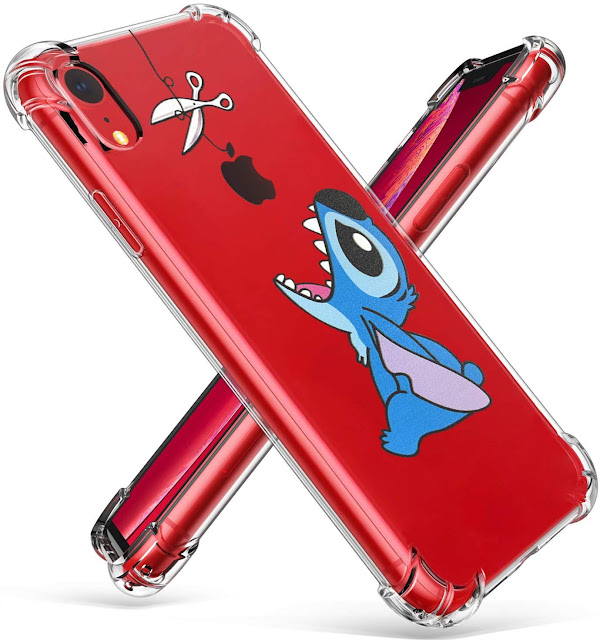 Logee TPU Stitch Cute Cartoon Clear Case for iPhone