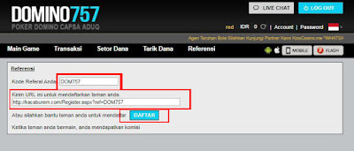 Cara Daftar Kode Referral Di Situs Judi Domino757 Online