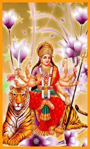 beautiful durga maa images with lion