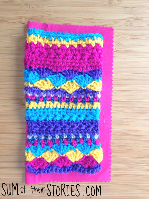 Twinkle star crochet glasses case