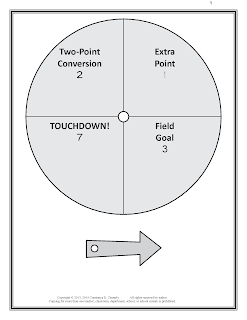 Score With the Literature Super Bowl Spinner