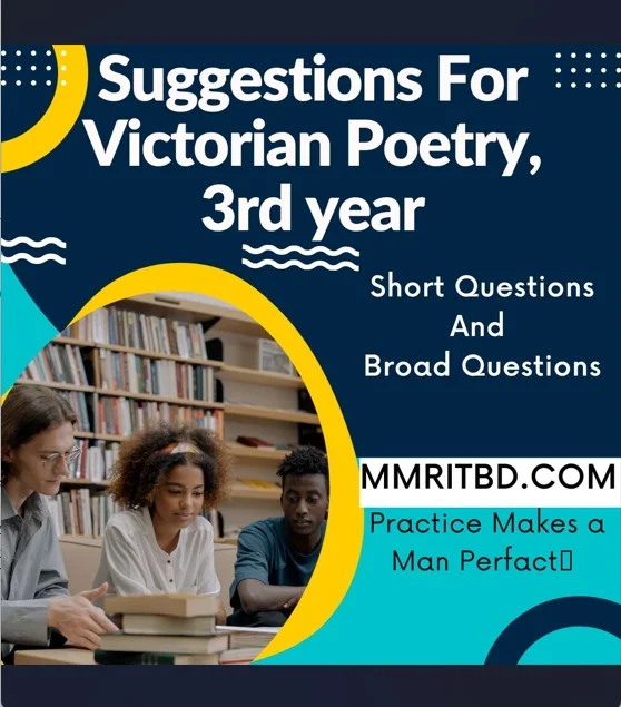 Suggestions For Victorian Poetry, 3rd year