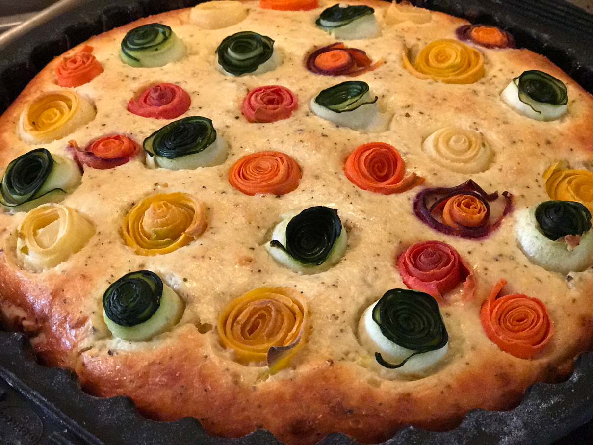 Rainbow Rose Tart