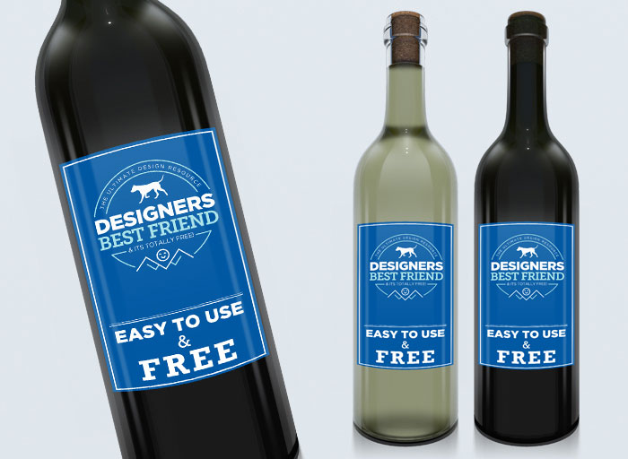 Free Wine Label Mock Up
