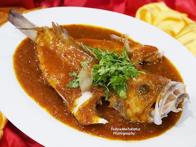 Steam Garoupa Fish with Spicy Bean Paste