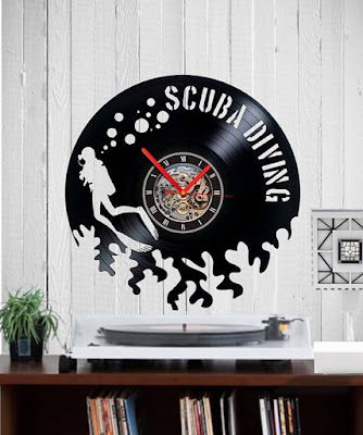 Scuba Diving Record Clock