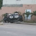 El coche de Eric Jean Baptiste acribillado a balazos, por pandilleros en Haití 