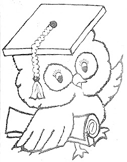 Dibujos para colorear de graduación