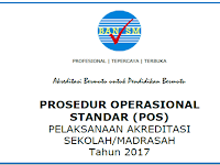 Prosedur Operasional Standar (POS) Akreditasi sekolah/Madrasah tahun 2017