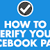 How to Verify Your Facebook Page