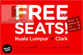 AirAsia FREE SEATS Sale 2012