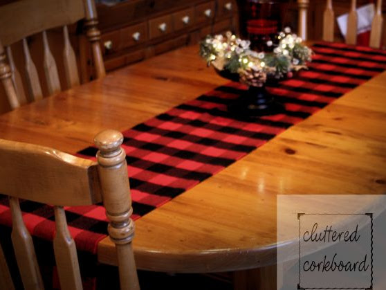 Buffalo Check Table Runner from an unusual object