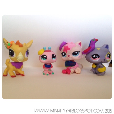 Kuusivuotiaan suunnittelemia asusteita Petseille - Accessories for the Littlest Pet Shop designed by the 6-year-old