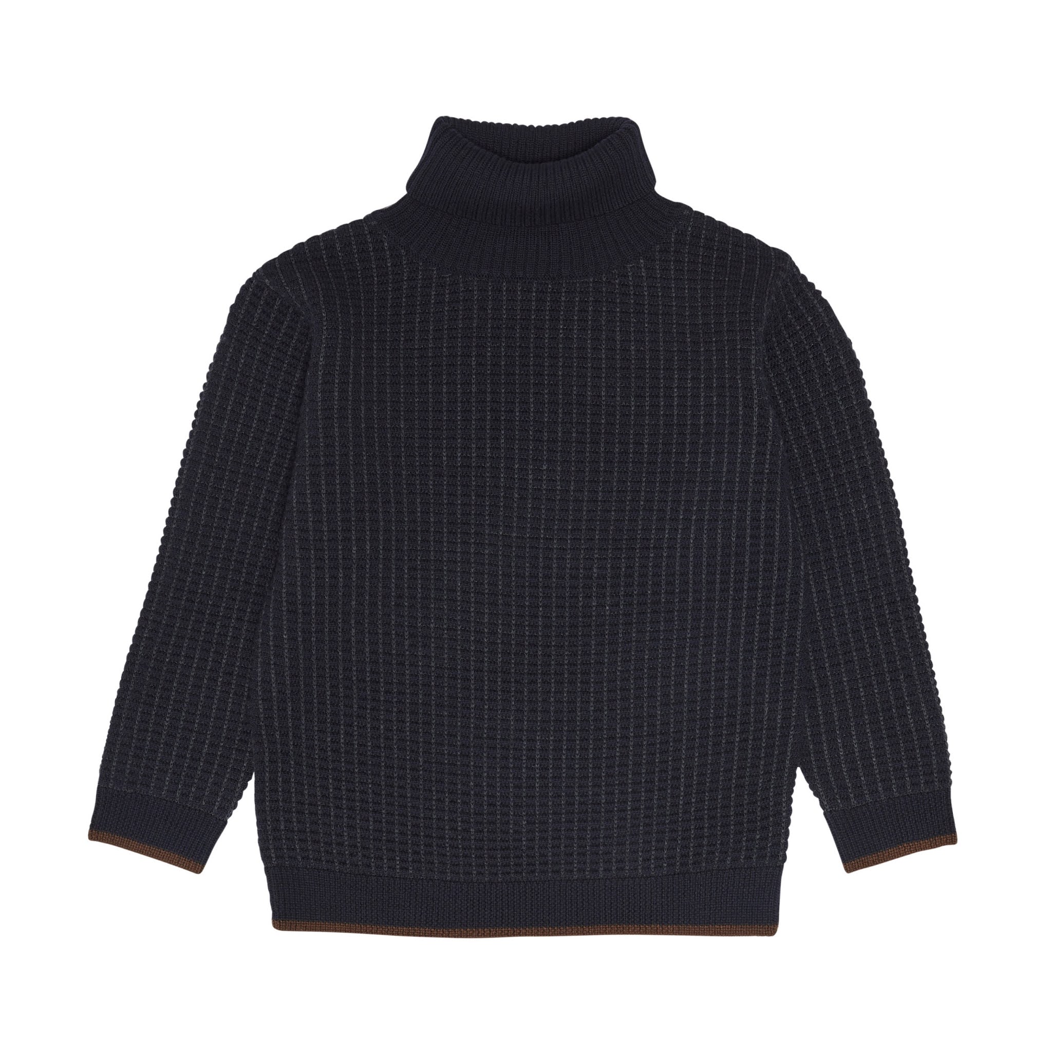 Boys Navy Turtleneck Sweater from Fub
