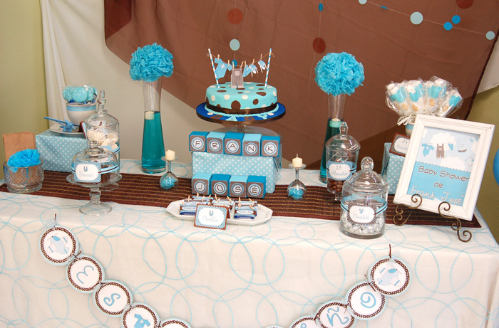 Blue & Brown Baby Shower