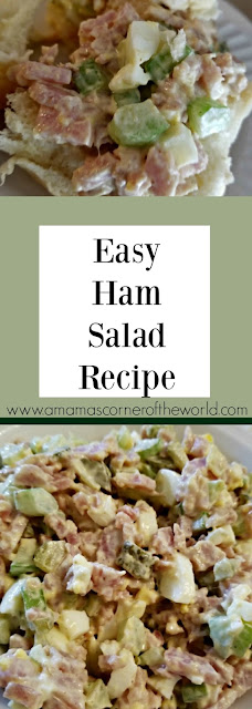 Pinnable image for homemade ham salad 