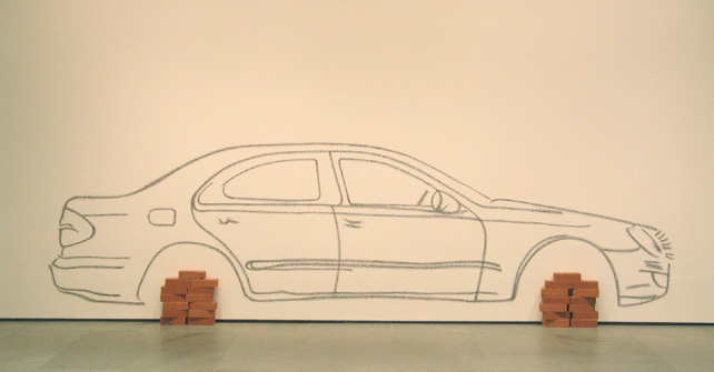 Car on Bricks, Robin Rhode 2008