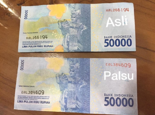 WASPADA! Beredar Uang Palsu Rupiah Baru, ini Contoh nya