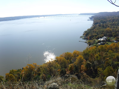 Hudson River visto desde la parte alta de Nyack Beach State Park