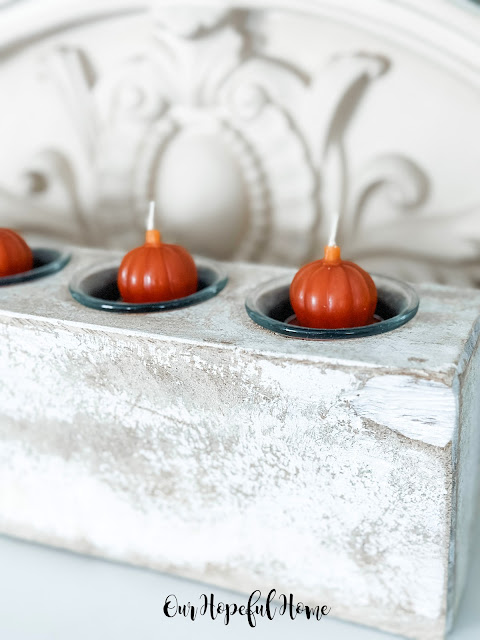 orange wax pumpkin tealights