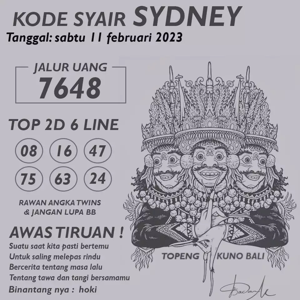 ANGKA SYDNEY