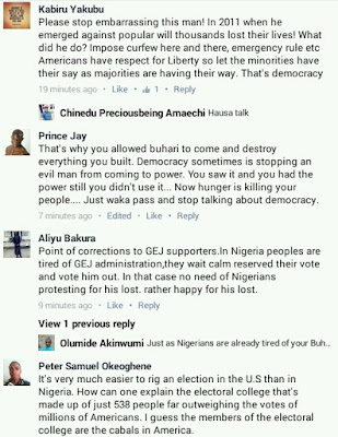 Jonathan Tells Americans To Stop Protesting Against Trump. Nigerians React