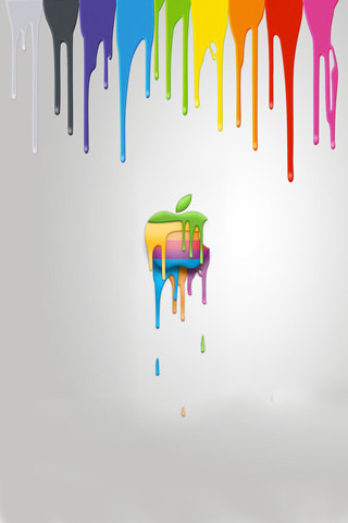 Wallpaper  Iphone on Apple Iphone 3 Hd Color Painting Wallpapers