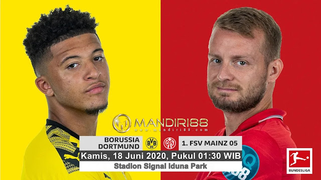 Prediksi Borussia Dortmund Vs FSV Mainz 05, Kamis 18 Juni 2020 Pukul 01.30 WIB @ Mola TV