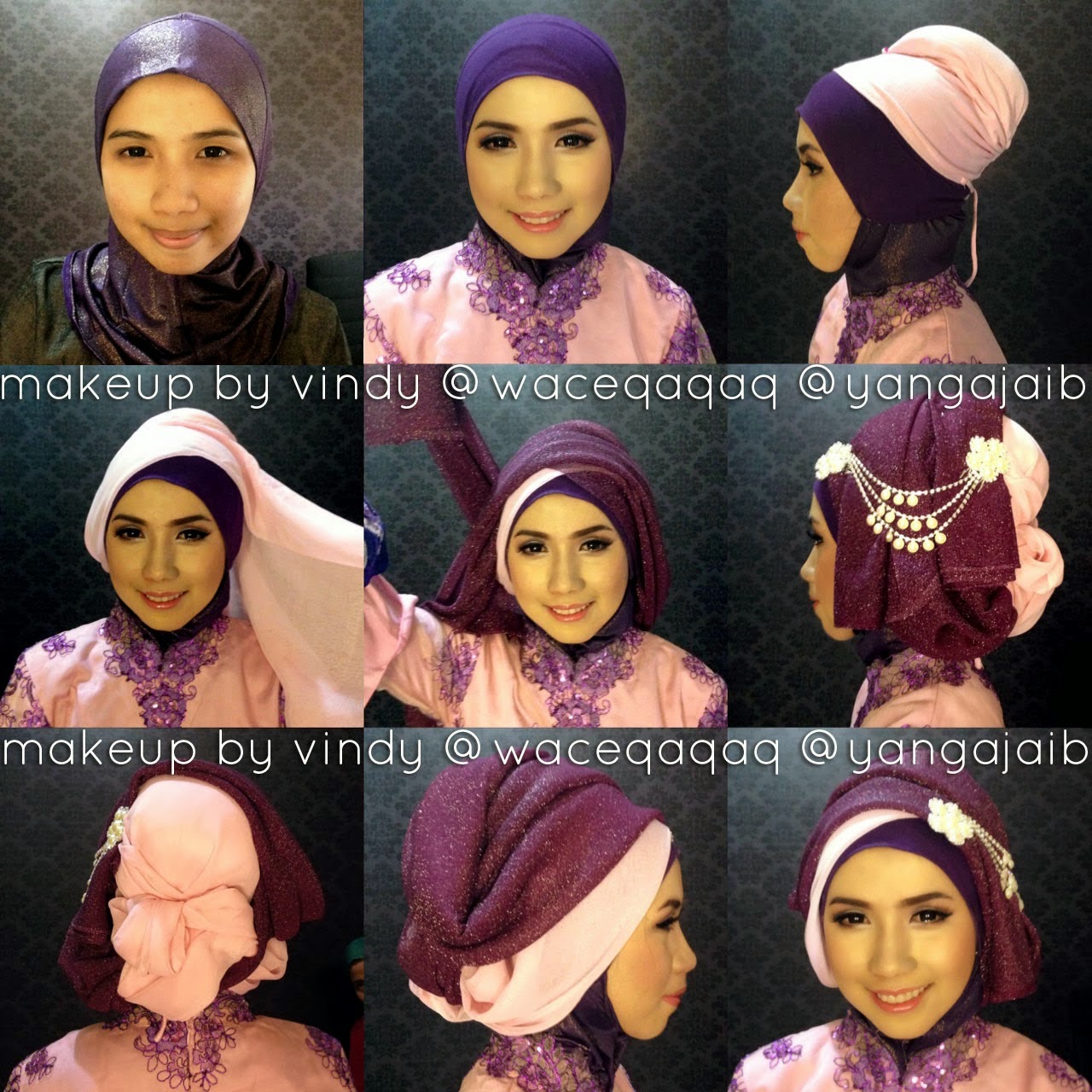 25 Ide Tutorial Hijab Wisuda Warna Ungu Untuk Kamu Tutorial