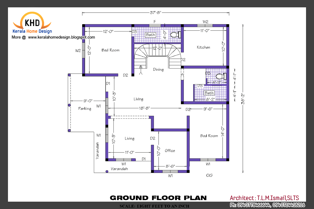 Home  plan  and elevation Kerala  home  design and floor plans 