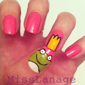 the princess and the frog nail art