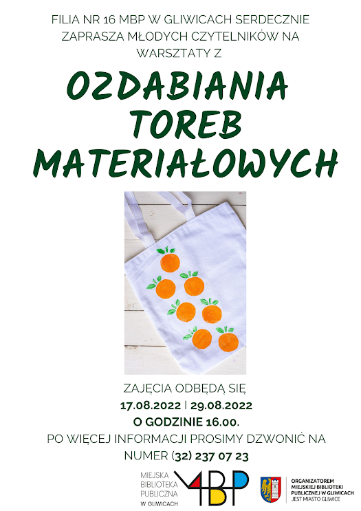 Plakat opisujący wydarzenie