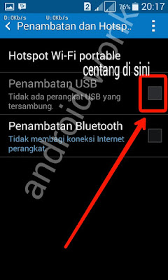 cara membuat ponsel jadi modem