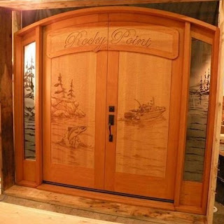 gambar kusen pintu kayu jati mewah