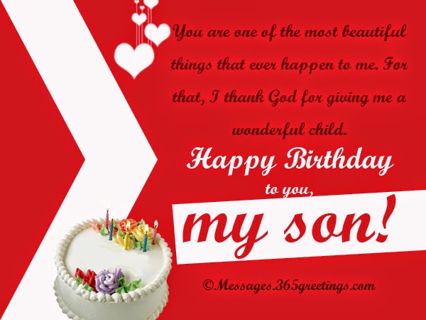 ... card, : Birthday Messages for Son, Birthday Wishes for your Son