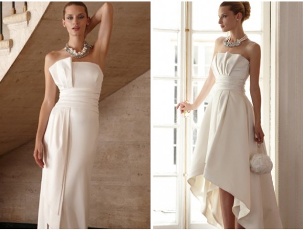 ... 398} and The Grace {498} bridal gowns via White House | Black Market