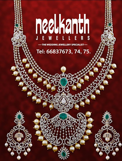 Two Rows Diamond Haram by Neelkanth Jewellers