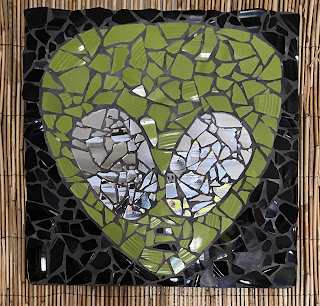 Look into my eyes mosaic alien head