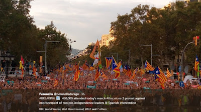 ‘It’s a coup’: Thousands protest power transfer from Barcelona to Madrid